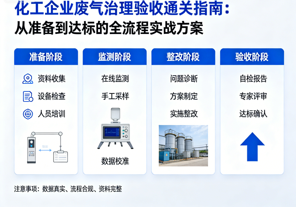 化工企业废气治理验收通关指南：从准备到达标的全流程实战方案